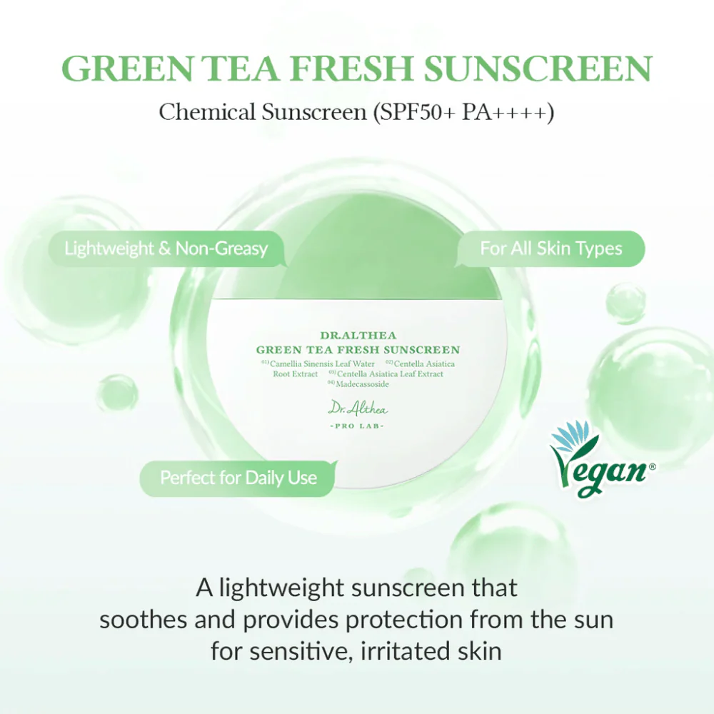 Green Tea Fresh Sunscreen 45ml - Image 2