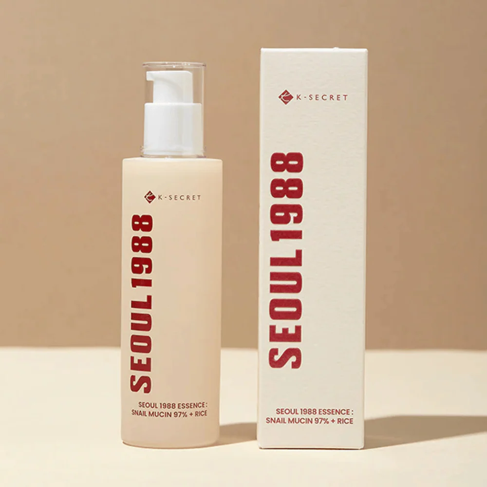 SEOUL 1988 Essence : Snail Mucin 97% + Rice 100ml - Image 2