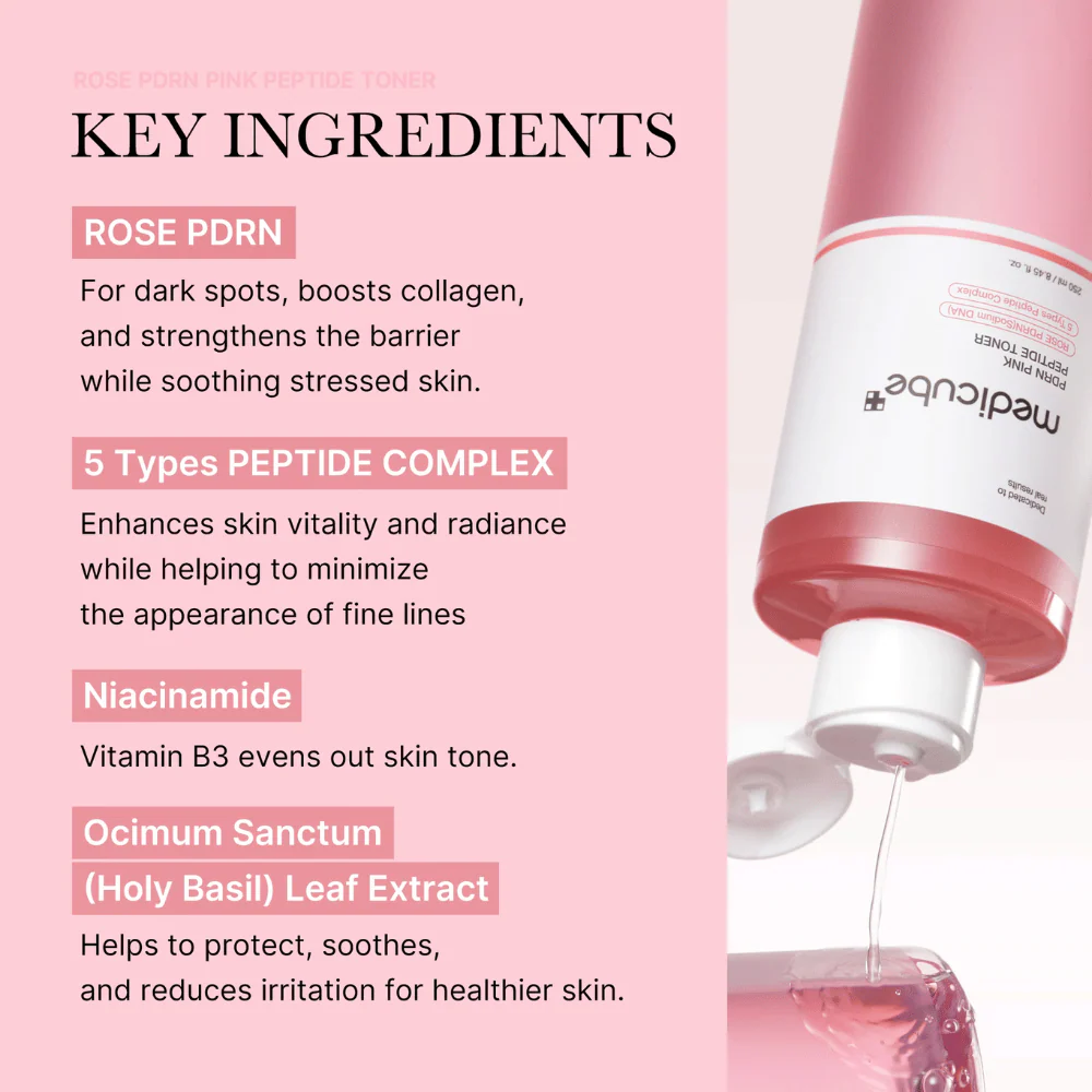 PDRN Pink Cica Soothing Toner 250ml - Image 2