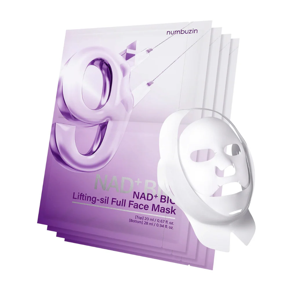 No.9 NAD+ Bio Lifting-sil Full Face Mask Set 4 sheets