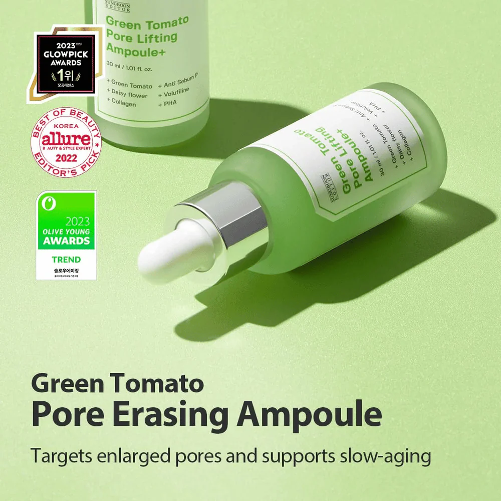 Green Tomato Pore Lifting Ampoule+ 30ml - Image 2